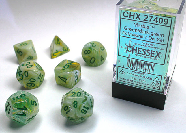 Chessex Dice: 7-Die Sets (Various Colors)