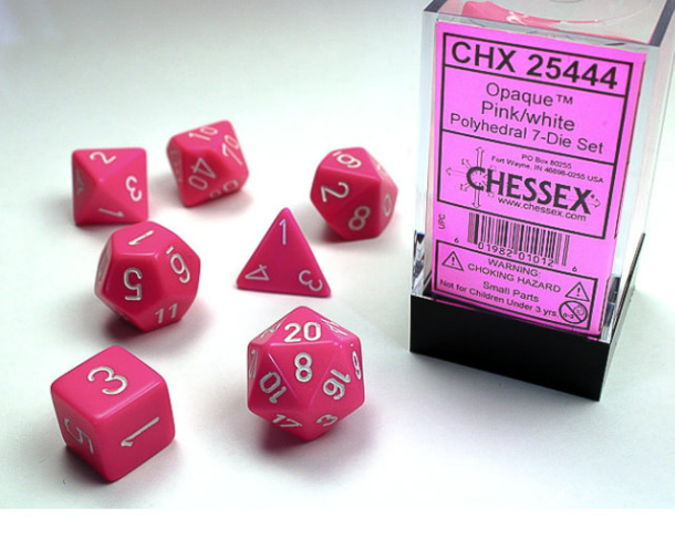 Chessex Dice: 7-Die Sets (Various Colors)