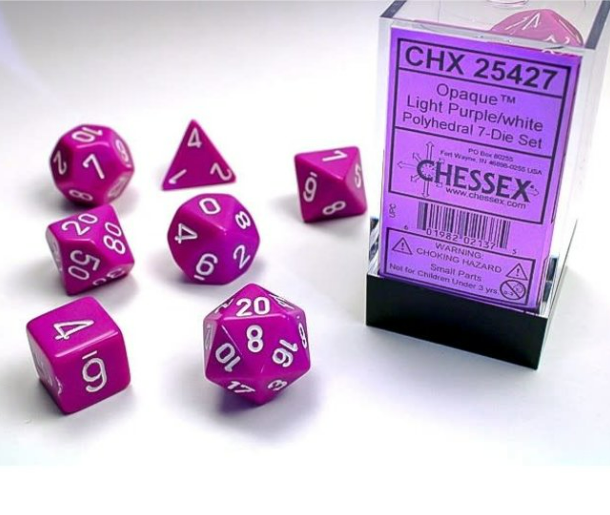 Chessex Dice: 7-Die Sets (Various Colors)