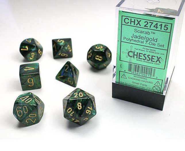 Chessex Dice: 7-Die Sets (Various Colors)