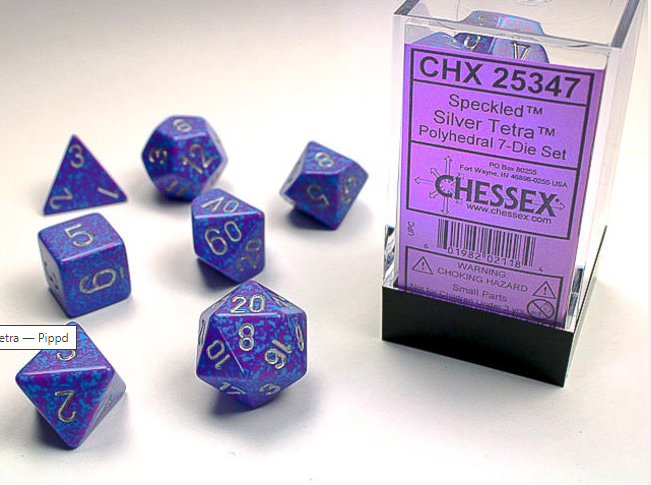 Chessex Dice: 7-Die Sets (Various Colors)