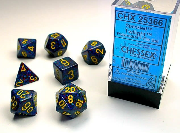 Chessex Dice: 7-Die Sets (Various Colors)