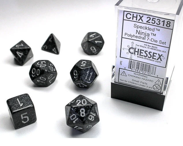 Chessex Dice: 7-Die Sets (Various Colors)