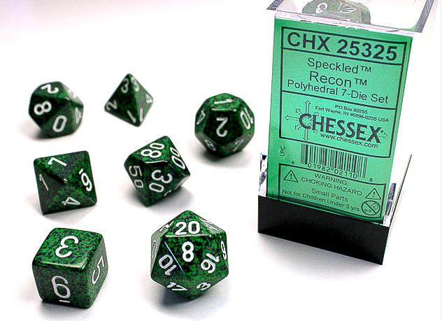 Chessex Dice: 7-Die Sets (Various Colors)