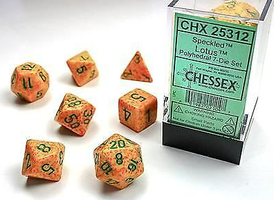 Chessex Dice: 7-Die Sets (Various Colors)