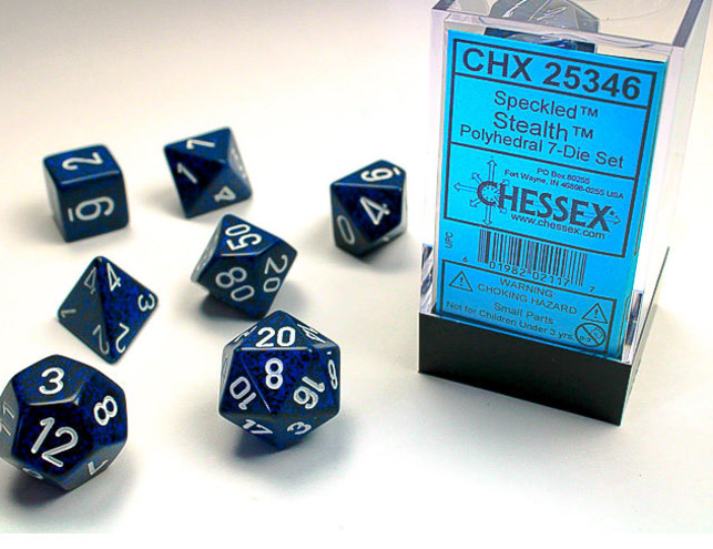 Chessex Dice: 7-Die Sets (Various Colors)