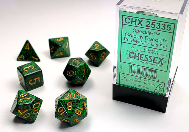 Chessex Dice: 7-Die Sets (Various Colors)