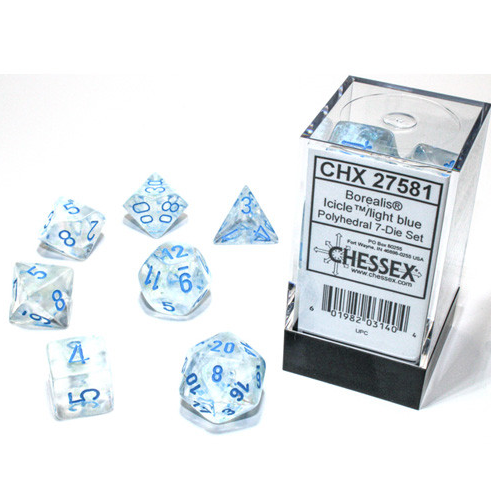 Chessex Dice: 7-Die Sets (Various Colors)