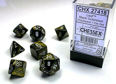 Chessex Dice: 7-Die Sets (Various Colors)