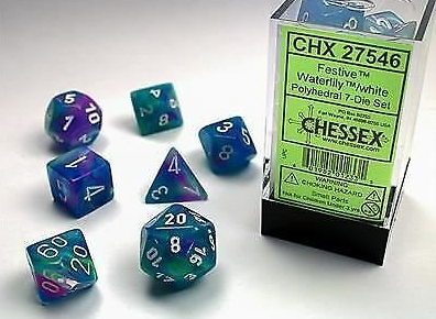 Chessex Dice: 7-Die Sets (Various Colors)