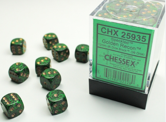 Chessex Dice:  12mm Dice Blocks (36 dice)