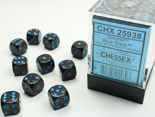 Chessex Dice:  12mm Dice Blocks (36 dice)