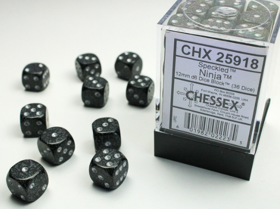 Chessex Dice:  12mm Dice Blocks (36 dice)