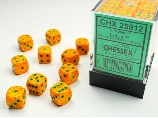 Chessex Dice:  12mm Dice Blocks (36 dice)