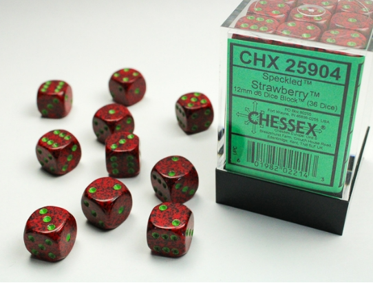 Chessex Dice:  12mm Dice Blocks (36 dice)