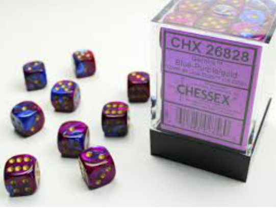 Chessex Dice:  12mm Dice Blocks (36 dice)