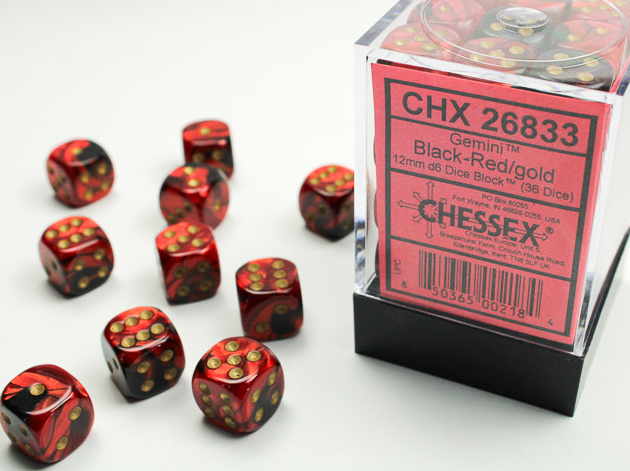 Chessex Dice:  12mm Dice Blocks (36 dice)