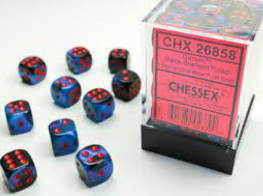 Chessex Dice:  12mm Dice Blocks (36 dice)