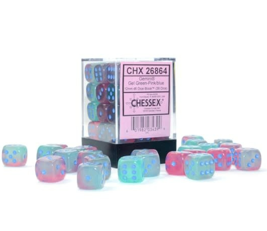 Chessex Dice:  12mm Dice Blocks (36 dice)