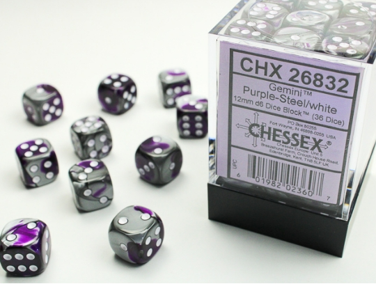 Chessex Dice:  12mm Dice Blocks (36 dice)