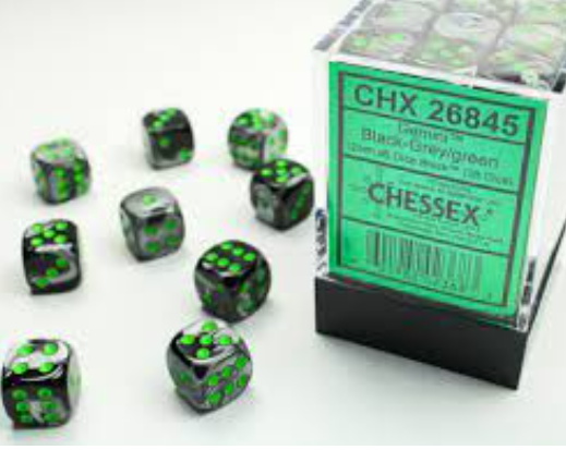 Chessex Dice:  12mm Dice Blocks (36 dice)