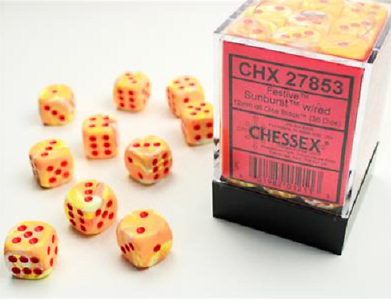 Chessex Dice:  12mm Dice Blocks (36 dice)