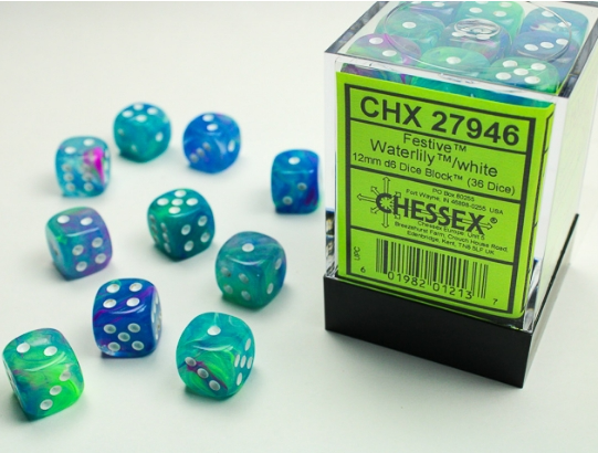 Chessex Dice:  12mm Dice Blocks (36 dice)