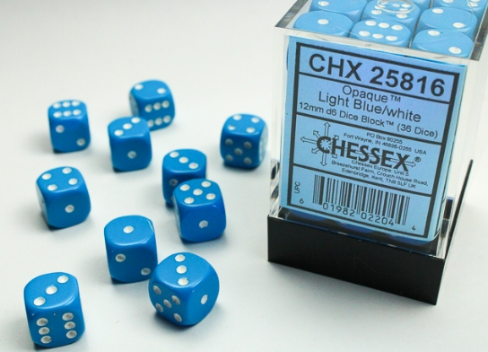 Chessex Dice:  12mm Dice Blocks (36 dice)