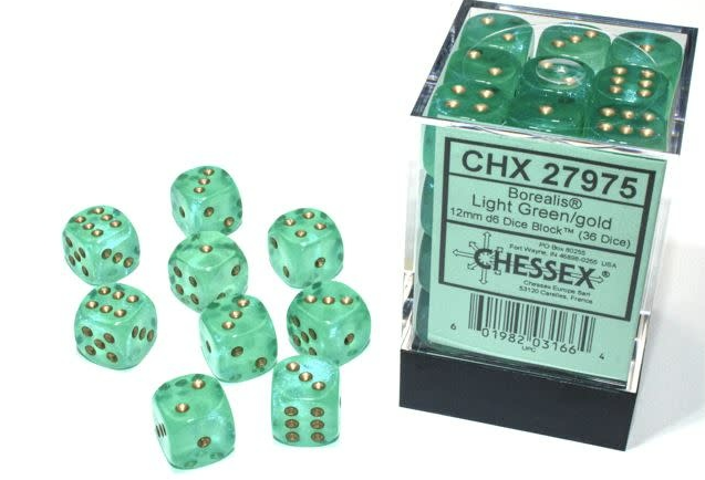 Chessex Dice:  12mm Dice Blocks (36 dice)