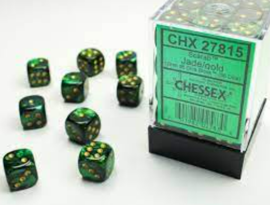 Chessex Dice:  12mm Dice Blocks (36 dice)