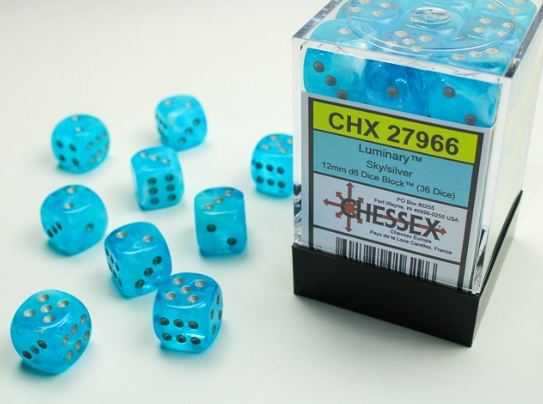 Chessex Dice:  12mm Dice Blocks (36 dice)