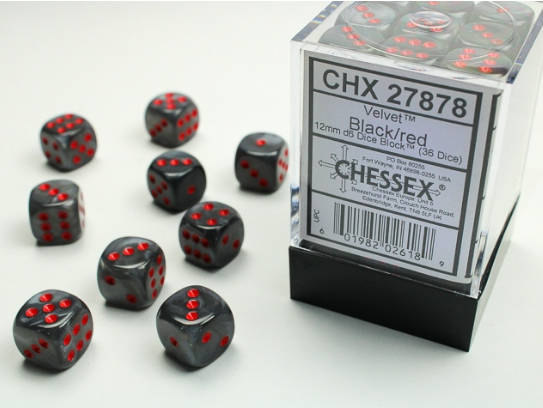 Chessex Dice:  12mm Dice Blocks (36 dice)