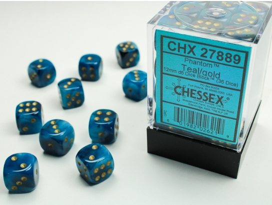 Chessex Dice:  12mm Dice Blocks (36 dice)