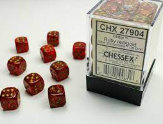 Chessex Dice:  12mm Dice Blocks (36 dice)