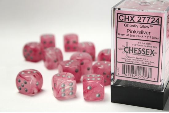 Chessex Dice:  16mm Dice Block (12 dice)