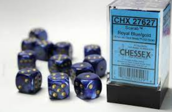 Chessex Dice:  16mm Dice Block (12 dice)