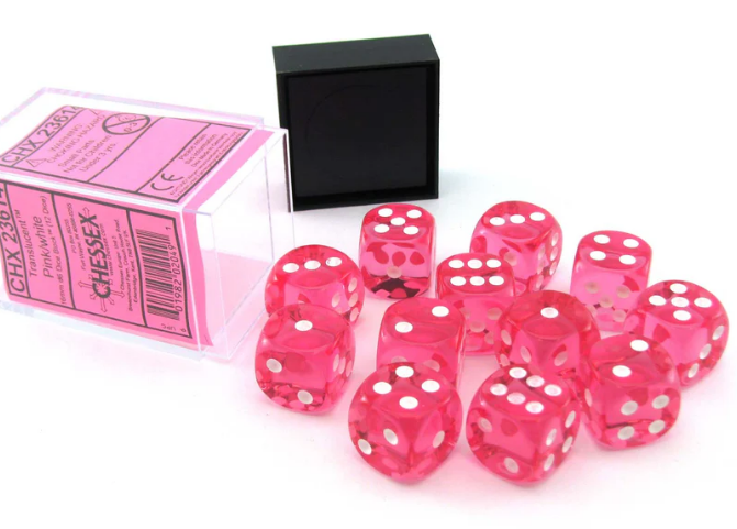 Chessex Dice:  16mm Dice Block (12 dice)