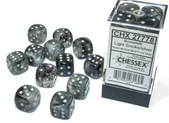 Chessex Dice:  16mm Dice Block (12 dice)