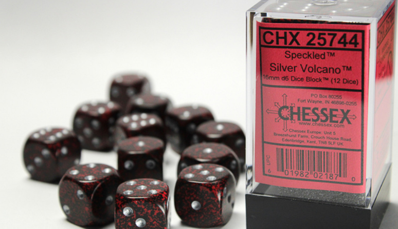 Chessex Dice:  16mm Dice Block (12 dice)