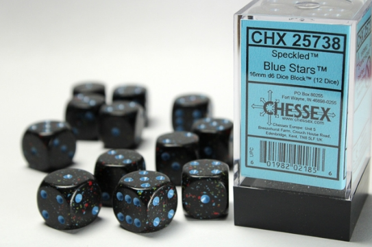 Chessex Dice:  16mm Dice Block (12 dice)