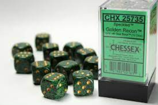 Chessex Dice:  16mm Dice Block (12 dice)