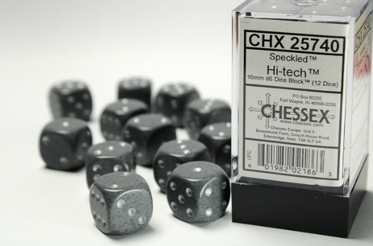 Chessex Dice:  16mm Dice Block (12 dice)