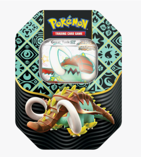 Pokemon TCG: Paldean Fates International Tin [Great Tusk ex]