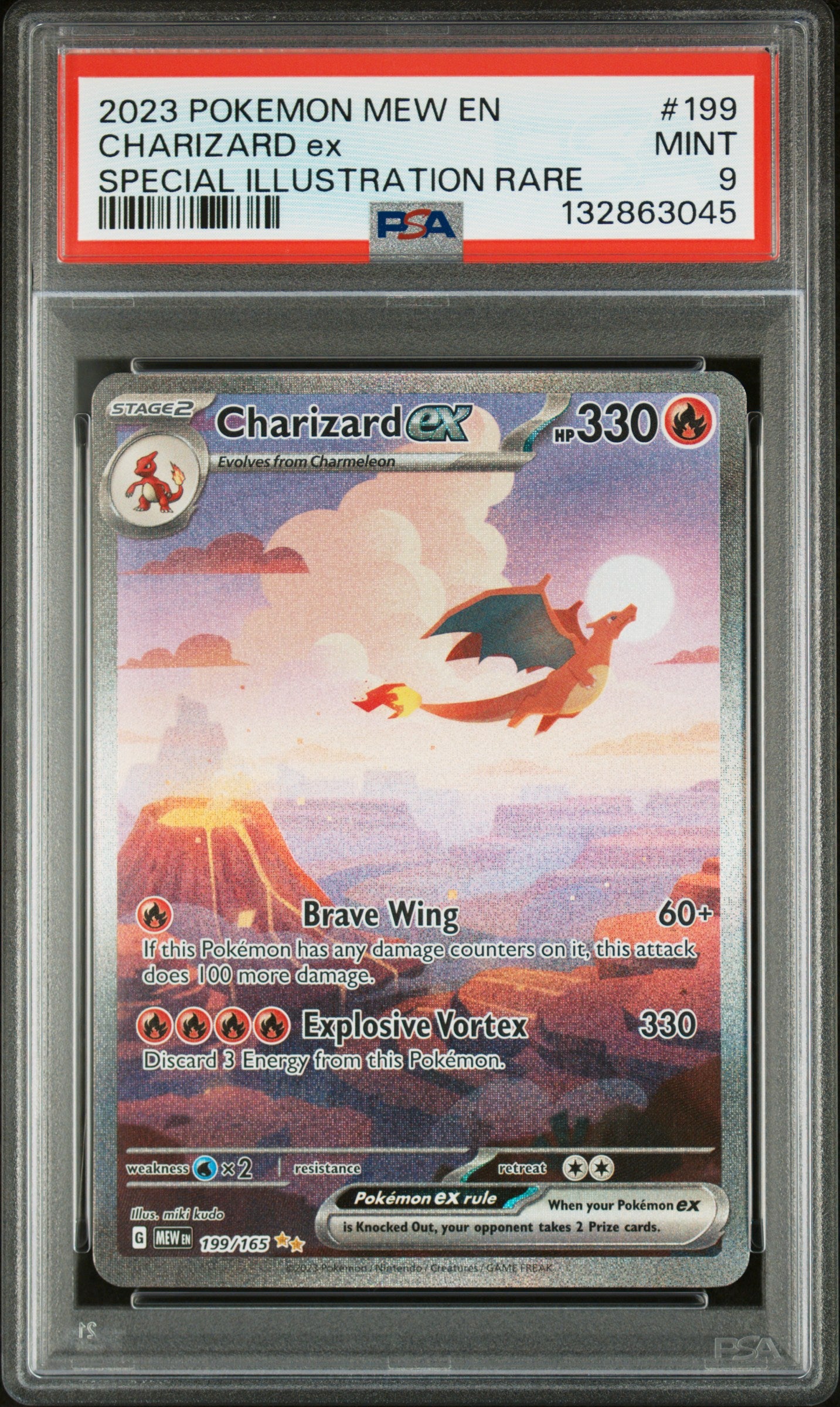 Charizard Ex - 199 PSA 9