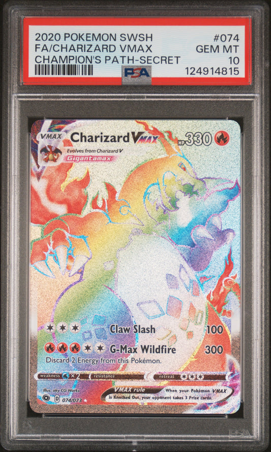 PSA 10 - Charizard Vmax 074/073