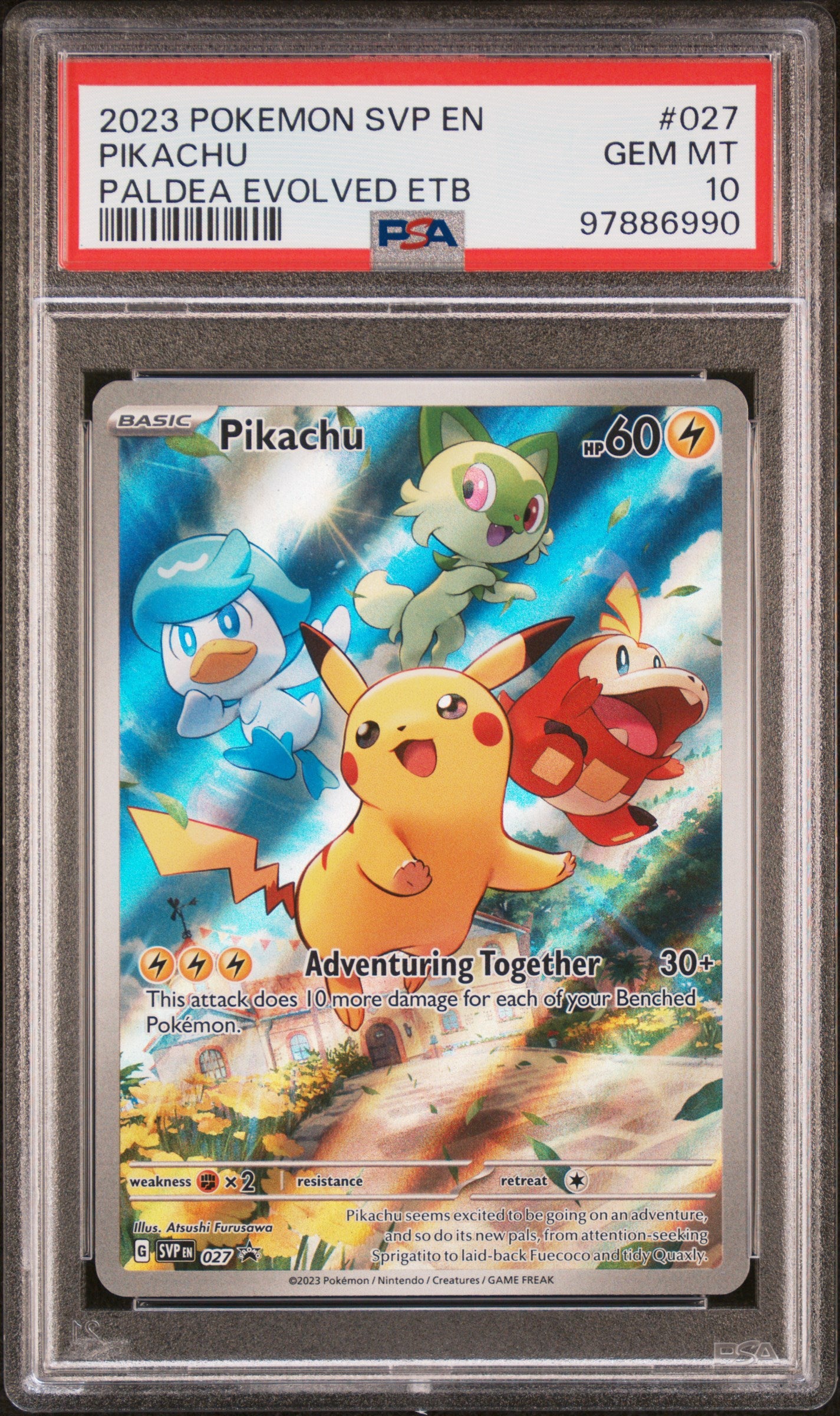 PSA 10 - Pikachu ETB Promo - SVP 027