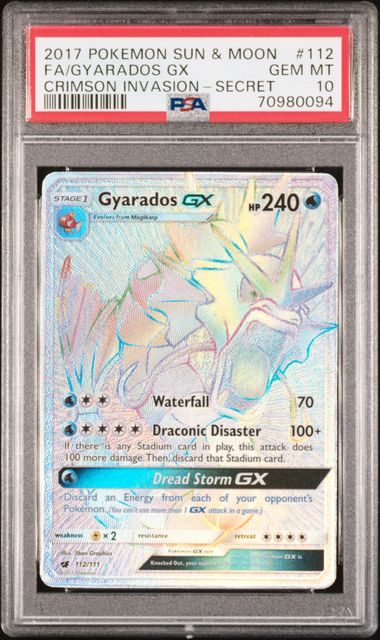 PSA 10 - Gyarados GX - 112/111