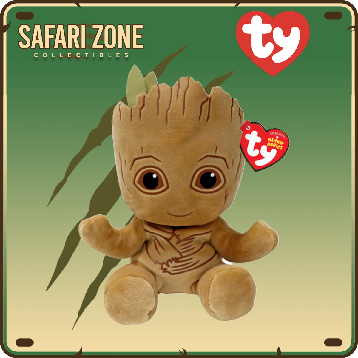 TY Beanie Babies - Marvel - Groot - Small