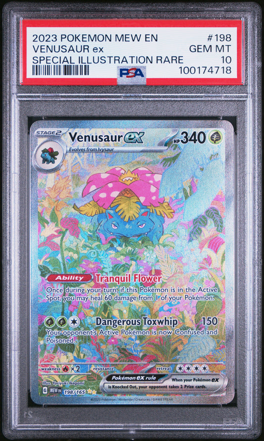 PSA 10 - Venusaur ex SIR - 198/165