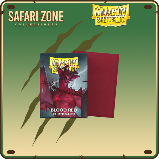 Dragon Shield: Standard Size Sleeves 100 count Matte - Blood Red